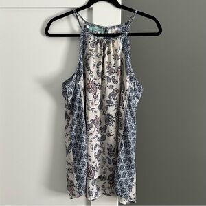Maurices Chiffon Paisley Print Halter Blouse